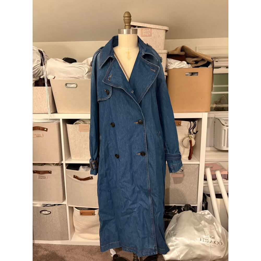 Coach Denim Trench NWT - Picture 6 of 12